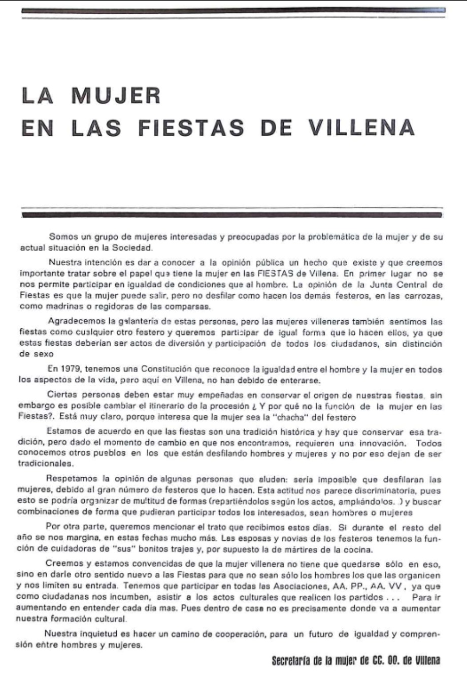 La mujer en las fiestas